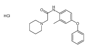N-(2-methyl-4-phenoxyphenyl)-2-piperidin-1-ylacetamide,hydrochloride结构式