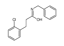 N-benzyl-3-(2-chlorophenyl)propanamide结构式