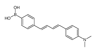 [4-[4-[4-(dimethylamino)phenyl]buta-1,3-dienyl]phenyl]boronic acid结构式
