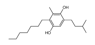 2-heptyl-5-isopentyl-3-methyl-hydroquinone结构式