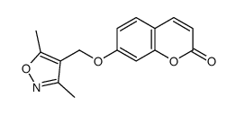 7-[(3,5-dimethyl-1,2-oxazol-4-yl)methoxy]chromen-2-one Structure