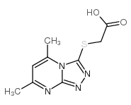 (5,7-二甲基-[1,2,4]噻唑[4,3-a]嘧啶-3-磺酰基)-乙酸结构式