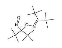 2,2,4,4-tetramethyl-pentan-3-one O-(1-tert-butyl-2,2-dimethyl-1-nitroso-propyl)-oxime结构式
