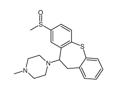 1-methyl-4-(3-methylsulfinyl-5,6-dihydrobenzo[b][1]benzothiepin-5-yl)piperazine结构式