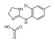 2-(2-chloro-p-toluidino)-2-imidazoline nitrate Structure