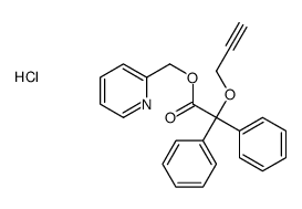 pyridin-2-ylmethyl 2,2-diphenyl-2-prop-2-ynoxyacetate,hydrochloride Structure