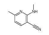 6-methyl-2-methylamino-3-pyridinecarbonitrile结构式