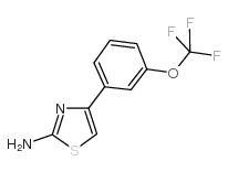 4-(3-TRIFLUOROMETHOXYPHENYL)THIAZOL-2-YLAMINE Structure