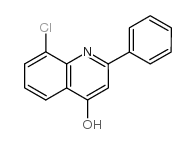 8-氯-2-苯基-4-喹啉醇结构式