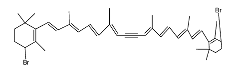 4,4'-dibromo-15,15'-didehydro-β,β-carotene Structure