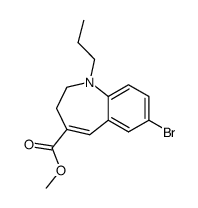 methyl 7-bromo-1-propyl-2,3-dihydro-1H-1-benzazepine-4-carboxylate结构式