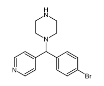 1-[(4-bromophenyl)-pyridin-4-ylmethyl]piperazine Structure