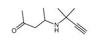 4-(1,1-dimethyl-prop-2-ynylamino)-pentan-2-one Structure