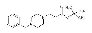 3-(4-苄基哌嗪)丙酸-4-叔丁酯结构式