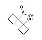 1'-hydroxy-[1,1'-bi(cyclobutane)]-1-carboxylic acid结构式