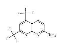 5,7-双三氟甲基[1,8]萘啶-2-胺结构式