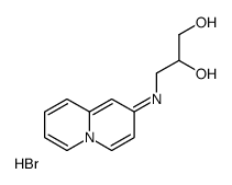 3-(quinolizin-5-ium-2-ylamino)propane-1,2-diol,bromide Structure