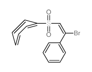 (2-bromo-2-phenyl-ethenyl)sulfonylbenzene Structure