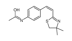 N-[4-[(E)-2-(4,4-dimethyl-5H-1,3-thiazol-2-yl)ethenyl]phenyl]acetamide Structure