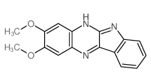 5H-Indolo(2,3-b)quinoxaline, 2,3-dimethoxy-结构式