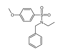 N-benzyl-N-ethyl-4-methoxybenzenesulfonamide结构式