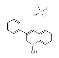tetrafluoro-l4-borane, 1-methyl-3-phenyl-1,2-dihydrothiochromenylium salt Structure