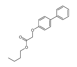 butyl 2-(4-phenylphenoxy)acetate结构式