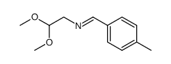 2,2-dimethoxy-N-(4-methylbenzylidene)ethanamine结构式