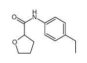 2-Furancarboxamide,N-(4-ethylphenyl)tetrahydro-(9CI) Structure