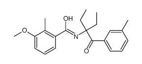 3-methoxy-2-methyl-N-[3-(3-methylbenzoyl)pentan-3-yl]benzamide Structure