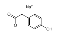 Benzeneacetic acid, 4-hydroxy-, disodium salt结构式