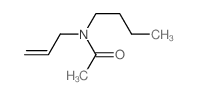 N-butyl-N-prop-2-enyl-acetamide结构式