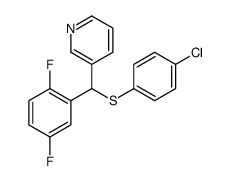 3-[(4-chlorophenyl)sulfanyl-(2,5-difluorophenyl)methyl]pyridine结构式