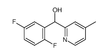 2-[(2,5-Difluorophenyl)-hydroxymethyl]-4-methylpyridine结构式