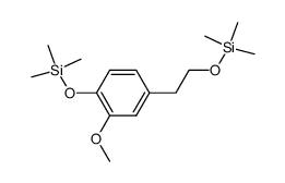 [2-Methoxy-4-[2-[(trimethylsilyl)oxy]ethyl]phenoxy]trimethylsilane结构式
