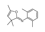 N-(2,6-dimethylphenyl)-3,3,5-trimethylfuran-2-imine结构式