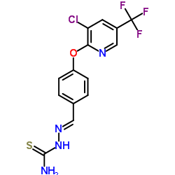 4-(3-CHLORO-5-(TRIFLUOROMETHYL)(2-PYRIDYLOXY))BENZALDEHYDE SEMICARBAZONE结构式