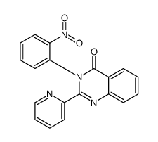 3-(2-nitrophenyl)-2-pyridin-2-ylquinazolin-4-one Structure