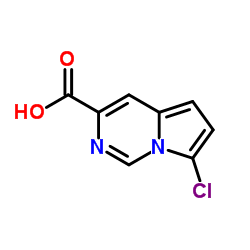 7-Chloropyrrolo[1,2-c]pyrimidine-3-carboxylic acid hydrochloride structure