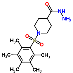 1-[(Pentamethylphenyl)sulfonyl]-4-piperidinecarbohydrazide图片