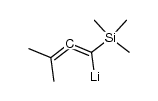 (3-methyl-1-(trimethylsilyl)buta-1,2-dien-1-yl)lithium结构式