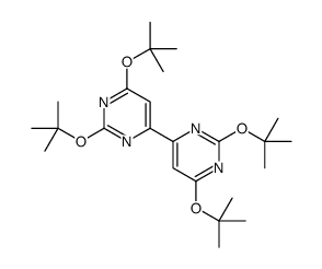 4-[2,6-bis[(2-methylpropan-2-yl)oxy]pyrimidin-4-yl]-2,6-bis[(2-methylpropan-2-yl)oxy]pyrimidine结构式