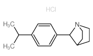 7-(4-propan-2-ylphenyl)-1-azabicyclo[2.2.1]heptane hydrochloride结构式