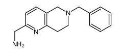 (6-benzyl-7,8-dihydro-5H-1,6-naphthyridin-2-yl)methanamine结构式