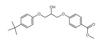 methyl 4-(3-(4-(tert-butyl)phenoxy)-2-hydroxypropoxy)benzoate Structure