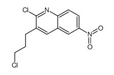 2-chloro-3-(3-chloropropyl)-6-nitroquinoline结构式