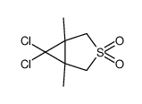 6,6-dichloro-1,5-dimethyl-3λ6-thiabicyclo[3.1.0]hexane 3,3-dioxide Structure