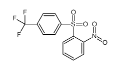 1-nitro-2-[4-(trifluoromethyl)phenyl]sulfonylbenzene结构式