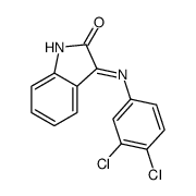 3-(3,4-dichloroanilino)indol-2-one结构式