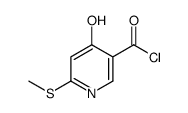 6-methylsulfanyl-4-oxo-1H-pyridine-3-carbonyl chloride结构式